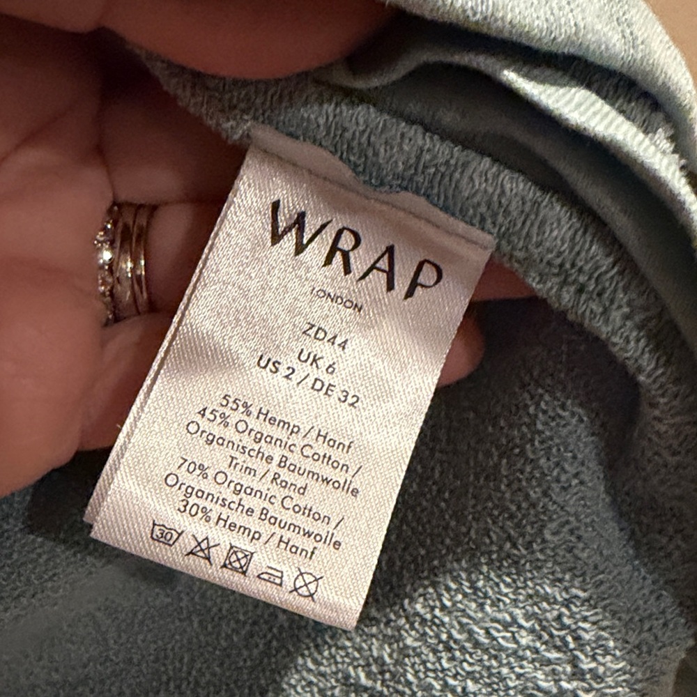 Wrap London Women's Light Blue Long Sleeve Top - Picture 6 of 10